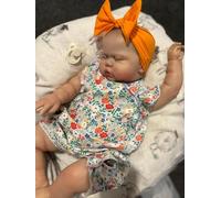 Zero Pam Bebe Reborn 48 CM Muñecas Niña Bebe Reborn Realista Ojos Cerrados Muñecas Reborns con Cuerpo De Tela Suave Bebes Recien Nacidos con Accesorios