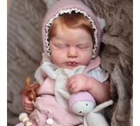 Zero Pam Bebé Reborn-50CM Muñecas Reborn Niña, Muñecos Reborn Reales, Cuerpo de Tela Suave Bebe Reborn con Pelo, Bebe Realista con Accesorios, Bebé Recién Nacido, Muñecos Bebes para Niñas