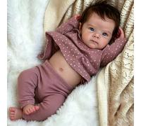 Zero Pam Bebe Reborn Cuerpo Complet Vinilo, Muñecas Bebe Reborn Niña, 48CM Bébé Reborñ Realista, Bebés Que Parece Real, Bebé Reborñ con Accesorios