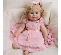 Zero Pam Bebe Reborn De Silicona Cuerpo Entero Niña,Bebe Reborn Niña Realista 50 CM,Muñecas Reborns Silicone Blanda Impermeable, Bebés Reborns Reales para Niñas
