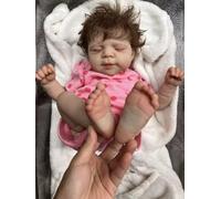 Zero Pam Bebe Reborn Muñecas 45 CM Bebe Reborn Niña Realista Muñecas Reborns Silicona Blanda con Cuerpo De Tela Suave Bebes Recien Nacidos Muñecos Reales