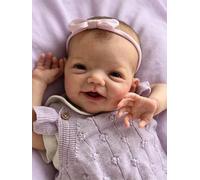 Zero Pam Bebe Reborn Niña 20 Pulgadas Muñeca Bebe Reborn Realistas Bebés Posible como My Mini Baby Sonrientes Muñecas para Niñas Muñecas con Accesorios