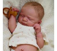 Zero Pam Bebe Reborn Niña 48CM Bebe Reborn Silicona Cuerpo Completo, Muñecas Bebes Reborn Niña, Muñeca Reborn Silicona, Durmiendo como My Mini Baby, Muñecas para Niñas Realista 3+ Años