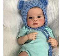 Zero Pam Bebe Reborn Niña Bebe Reborn 20 Pulgadas Muñecas Silicona Cuerpo Completo Hechas a Mano Bebé Recién Nacido con Cuerpo de Vinilo Suave de la Vida Real Entero Muñecas Muñecos Reborns Reales