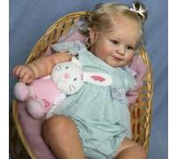 Zero Pam Bebe Reborn Niña Reborn Realistas 50 CM Muñec Bebe Reborn Silicona Blanda Bebes Reborns Realista Bebe Silicona Bebé Recién Nacido con Cuerpo de Vinilo Suave de la Vida Bebés Reborn Reales