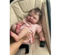 Zero Pam Bebe Reborn Niña Reborn Realistas Silicona Cuerpo Completo Muñecas Realista 18 Pulgadas Muñecas Bebe Silicona Hechas a Mano Bebé Recién Nacido con Cuerpo de Vinilo Bebe Reborn Barriguitas