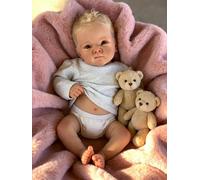 Zero Pam Bebe Reborn Niño, 50CM Bebe Reborn Silicona Cuerpo Completo, Muñeca Realista con Pelo,Muñecas Bebé Anatómicamente Correctas, Muñeca De Silicona Durmiendo como Bebés De Verdad (Contemporáneo)