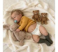 Zero Pam Bebe Reborn Niño, 50CM Bebe Reborn Silicona Cuerpo Completo, Muñeca Realista con Pelo,Muñecas Bebé Anatómicamente Correctas, Muñeca De Silicona Durmiendo como Bebés De Verdad (Granja)