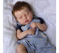 Zero Pam Bebe Reborn Niño, 50CM Bebe Reborn Silicona Cuerpo Completo, Muñeca Realista con Pelo,Muñecas Bebé Anatómicamente Correctas, Muñeca De Silicona Durmiendo como My Mini Baby