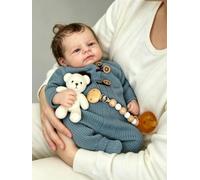 Zero Pam Bebe Reborn Niño, 50CM Bebe Reborn Silicona Cuerpo Completo, Muñeca Realista con Pelo,Muñecas Bebé Anatómicamente Correctas, Muñeca De Silicona Durmiendo como Bebés De Verdad (Retro)