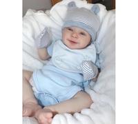 Zero Pam Bebe Reborn Niño 50CM Bebe Reborn Silicona Cuerpo Completo, Silicona Muñecas Reborn Realistas Ojos Abiertos, Bebes Recien Nacidos Chico Muñecos, Reales Muñecas Que Parecen De Verdad