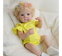 Zero Pam Bebe Reborn Silicona Cuerpo Completo 45 CM Realista, Muñecas Reborn Niña Silicona Blanda, Muñeca Recién Nacida con Pelo Realista, Bebe Muñeco Niña Que Parece Real