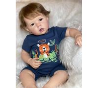 Zero Pam Bebe Reborn Silicona Cuerpo Completo-48CM Muñecas Bebe Reborn Niña, bebé Reborn Silicona, Reborn Silicoña Cuerpo Completo, Muñeca Realista Silicoña with Accessories (Retro)