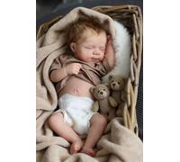 Zero Pam Bebe Reborn Silicona Cuerpo Completo-48CM Muñecas Bebe Reborn Niño, bebé Reborn Silicona, Reborn Silicoña Cuerpo Completo, Muñeca Realista Silicoña with Accessories (Campestre)