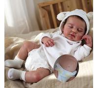 Zero Pam Bebe Reborn Silicona Cuerpo Completo-50 CM Muñecas Bebe Reborñ Silicoña, Bebe Que Parece Real con Accesorios (Niña02)