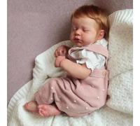 Zero Pam Bebe Reborn Silicona Cuerpo Completo, 50CM Muñecas Bebe Reborn Niña, bebé Reborn Silicona, Recién Nacido Dormido Silicoña Cuerpo Completo, Vinilo Cuerpo muñecas para niñas (Contemporáneo)