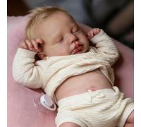 Zero Pam Bebe Reborn Silicona Cuerpo Completo con Los Ojos Cerrados-50 CM Muñecas Bebé Reborn Niño Realista,Bebe Que Parece Real Bebé De Silicoña Cuerpo Completo para Niñas De 3 Años