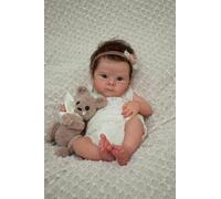 Zero Pam Bebe Reborn Silicona Cuerpo Completo Niña-45CM Bebé Reborn, Anatómicamente Correcto, Piel 3D Bebes De Silicona, Bebe Reborns Realista con Pelo, Muñeca Reborns, Muñeca Realista con Accesorios