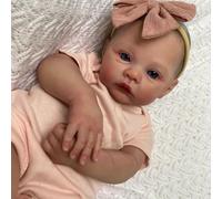 Zero Pam Bebe Reborn Silicona Cuerpo Completo Niña-48CM Bebé Reborn con Pelo, Anatómicamente Correcto, Piel 3D Bebes Reborne Silicona, Bebe Reborns Realista, Muñecas Reborns, Muñecas para Niñas
