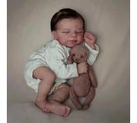 Zero Pam Bebe Reborn Silicona Cuerpo Completo Niña-48CM Bebé Reborn con Pelo, Anatómicamente Correcto, Piel 3D Bebes De Silicona, Muñeca Reborns, Bebe Reborns Realista, Muñeca Realista, Muñecas