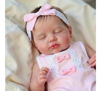 Zero Pam Bebe Reborn Silicona Cuerpo Completo Niña, 50CM Muñeca Reborn Silicona Blanda Cuerpo Entero, Muñeca De Niña Anatómicamente Correcta, Muñecas De Realistas Muñecas para Niñas 3+ Años