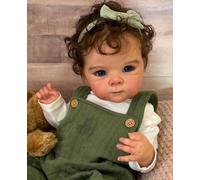 Zero Pam Bebe Reborn Silicona Cuerpo Completo Niñas Bettie Ojos Abiertos, 45 CM Muñecas Bebe Reborn Realista Niña, Muñecas Reborns De Silicona Completo, Poseable como My Mini Baby