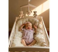 Zero Pam Bebe Reborn Silicona Cuerpo Completo Niñas Ojos Abiertos, 50CM Muñeca Bebe Reborn Silicona Realistas, Bebés Sonrientes Muñecas para Niñas, Muñecas Anatómicamente Correctas con Accesorios