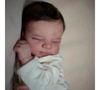 Zero Pam Bebe Reborn Silicona Cuerpo Completo Niñas Ojos Cerrados, 50 CM Bebe Reborn Silicona Realista, Muñeca Realista con Pelo, Anatómicamente Correcta Muñecas para Niñas (Moderno)