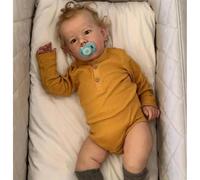 Zero Pam Muñeca Bebe Reborn Niño, 50CM Bebe Reborn Silicona Cuerpo Completo, Mini Bebes de Silicona Muñecas para Niñas Niños, Muñecas Anatómicamente Correctas con Accesorios