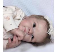 Zero Pam Muñecas Bebe Reborn 45cm Bebe Reborn Silicona Cuerpo Completo Recién Nacido Realista Muñecas para Niñas con Accesorios Juguetes para Niñas