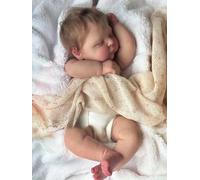 Zero Pam Muñecas Bebé Reborn Niña Durmiendo 50 CM Muñecas Realistas De Bebé Recién Nacido De Tamaño Prematuro Bebes Posables Reborn Toddler con Accesorios Completos