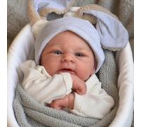 Zero Pam Muñecas Bebe Reborn Niño 42CM Bebe Reborn Silicona Blanda Muñecas Bebé Reborñ Realista Muñeca Recién Nacida para Niñas De 3 Años