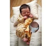 Zero Pam Muñecas Bebé Reborn Niño- 48CM Bebes Reborn de Silicona Cuerpo Entero realistas y reciennacida Niño, Muñecas Realistas para Niños, Bebés De Silicona como Personas Reales, Bebés Reborñ Reales