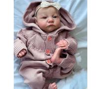 Zero Pam muñecas Bebe Reborn Silicona 45 CM Bebe Reborn Niña Bebés De Silicona Pintura 3D con Venas Blanda Bebé Reborñ Realista