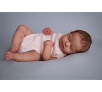 Zero Pam Muñecas Bebe Reborn Silicona Cuerpo Completo Niña, 50CM Realista Reborn Niña Ojos Cerrados, Muñeca De Silicona Realistas, Vinilo Cuerpo Completo Muñecas para Niñas 3+ Años