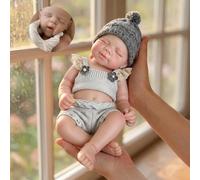 Zero pam Muñecas de bebé de silicona suave de 40 cm, muñecos de bebé reborn de silicona, realistas, anatómicamente correctos, muñecas de bebé realistas para niños 3 +