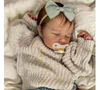 Zero Pam Muñecas De Silicona Reborn para Dormir Niña 50 CM Muñecos Realistas De Tamaño Recién Nacido Que Parecen Reales Bebés Renacidos Blandos Anatómicamente Correctos