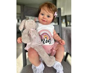 Zero Pam Muñecas Realistas Reborn Bebé De Bébé Reborñ Cuerpo Completo VinylNiña,muñecas Reborn 20 Pulgadas Muñecas Bebé Anatómicamente Correctas,Bebés Reborns Sonrientes