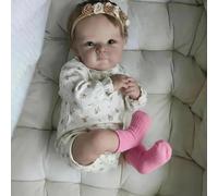 Zero Pam Muñecas Reborn Realistas Niña,47 CM Muñecos Recién Nacidos Realistas Que Parecen Reales,Bebés Renacidos Anatómicamente Correctos para Dormir con Accesorios Completos
