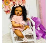 Zero Pam Poupee Reborn Girl Realiste 60CM Gran Tamaño Bebé Reborn Chica Realista, Bebe Realista Que Parece Un Bebé Verdadero, Bebe Reborns Toddler Tejido Suave Cuerpo para 3 Niños