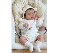 Zero Pam Realista Bebe Reborn Niño Cuerpo Complet Vinilo, 50 CM Muñecos para Recién Nacidos Que Parecen Reales Bebés Renacidos del Tamaño De Un Bebé Prematuro Dormido Lavable