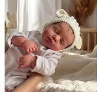 Zero Pam Realista Reborn Reborn Baby Dolls Cuerpo Completo Niño 50 CM Muñecos De Silicona para Recién Nacidos Que Parecen Reales Bebés Renacidos del Tamaño De Un Bebé Prematuro Dormido