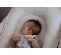 Zero Pam Realistas Muñeca Reborn Muñecas Ojos Cerrados, 50CM Realistas Muñeca Recién Nacida con Pelo, Muñeca De Vinilo De Silicona Cuerpo De Tela Suave, Bebes Reborn Muñecas para Niñas