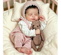 Zero pam Reborn Baby Dolls - Muñeca de vinilo de cuerpo completo, 19 pulgadas, bebés de la vida real, muñecas realistas para niña, muñeca Reborn