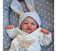 Zero Pam Reborn - Muñeca de bebé de silicona de 18 pulgadas, muñeca realista de bebé Reborns Babys de silicona de cuerpo completo que se ven bebés recién nacidos reales con accesorios anatómicamente