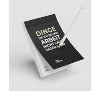 ZERO POTENTIAL Bloc de notas "Cosas que no puedo decir en voz alta en el trabajo" - Divertido bloc de notas A6 con 50 páginas de sarcasmo | Regalo divertido para la oficina y compañeros