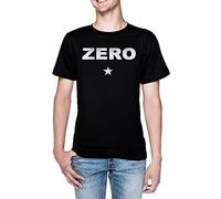 Zero Rock Star Hombres Camiseta De Manga Corta Negro Cuello Redondo Men T-Shirt Black Round Neck XS