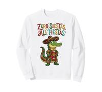 Zero Siestas All Fiestas - Sombrero de cocodrilo Mexicano con diseño Divertido Sudadera