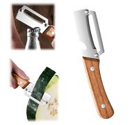 Zero Snag Wooden Peeler, 2-in-1 Multifunctional Peeler with Bottle Opener for Fruit Veggie Pumpkin Papaya (1 pcs)