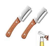 Zero Snag Wooden Peeler, 2-In-1 Multifunctional Vegetable Peeler, Thickened Stainless Steel Blade for Fruit Potato (2Pcs)
